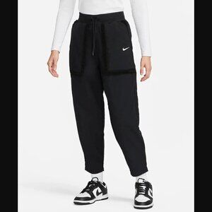 Nike Essential Women's Size XS Black High Rise Fleece Trim Track Pants DQ6809